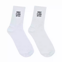 “First class B” socks