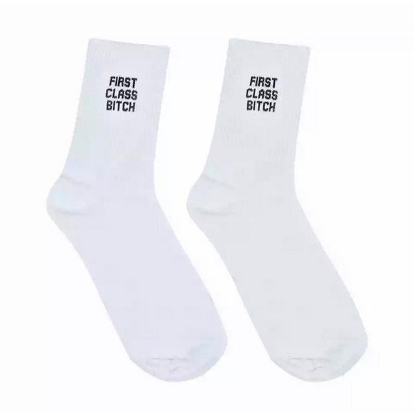 “First class B” socks