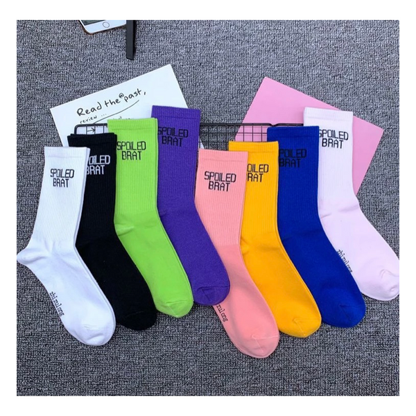 “Spoiled brat” socks