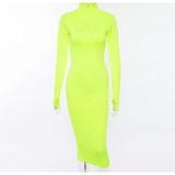 "Chiffon" long sleeve dress (more colors)