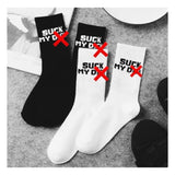 “Suck my D” socks