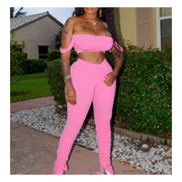 "I'm all stacked up" 2 piece pants set (more colors)