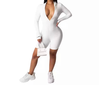 "Baddie" long sleeve shorts jumpsuit (more colors)