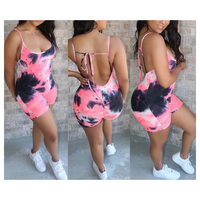 “What Bra” tie dye jumpsuit (more colors)